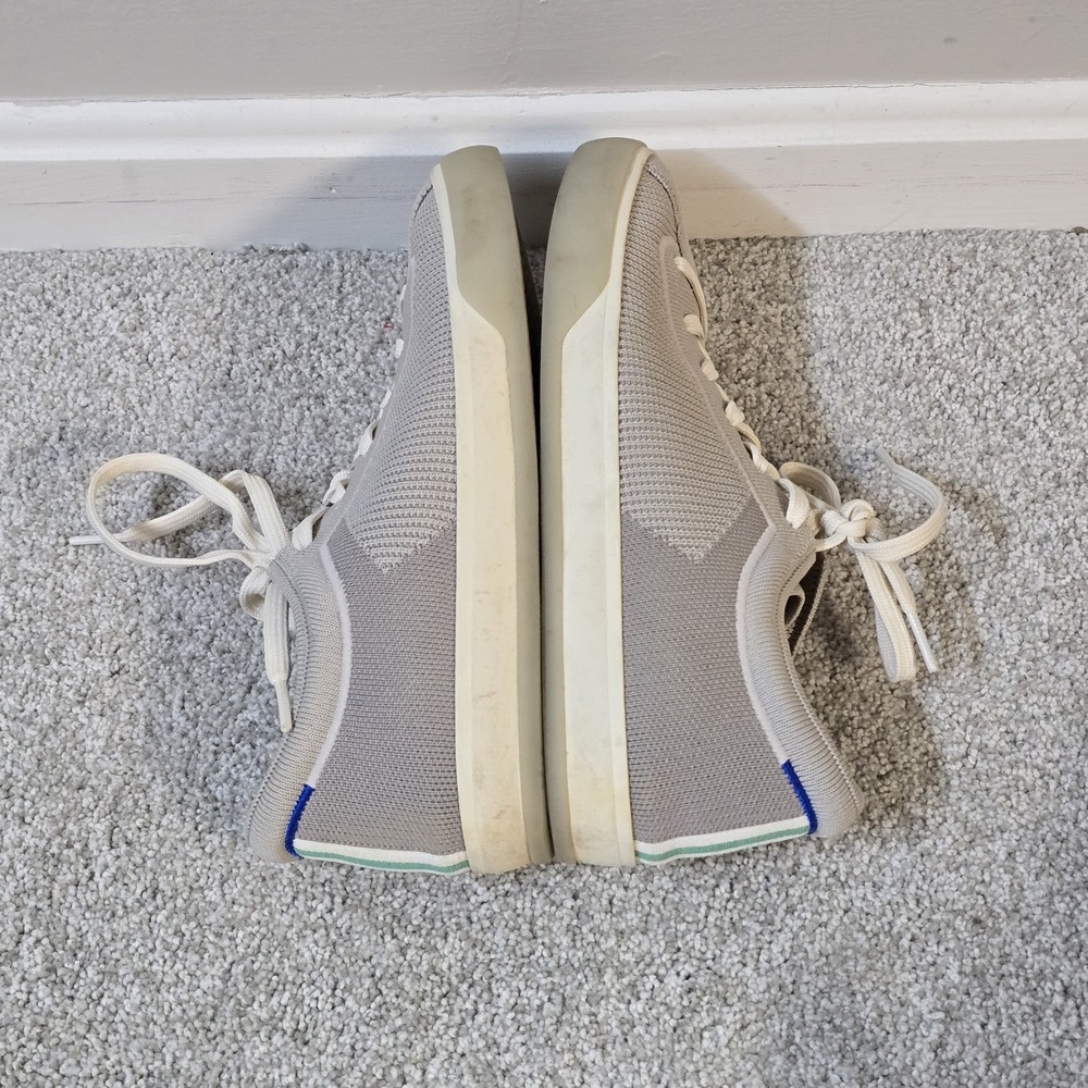 Rothy's The‎ Lace Up Gray Sneakers Shoes Size 10 - Picture 5 of 8